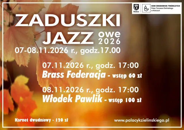 Zaduszki Jazzowe 2026 – sobota, 07.11.2026 r. – Brass Federacja