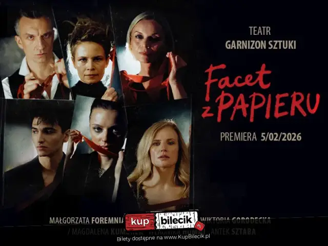 Facet z papieru