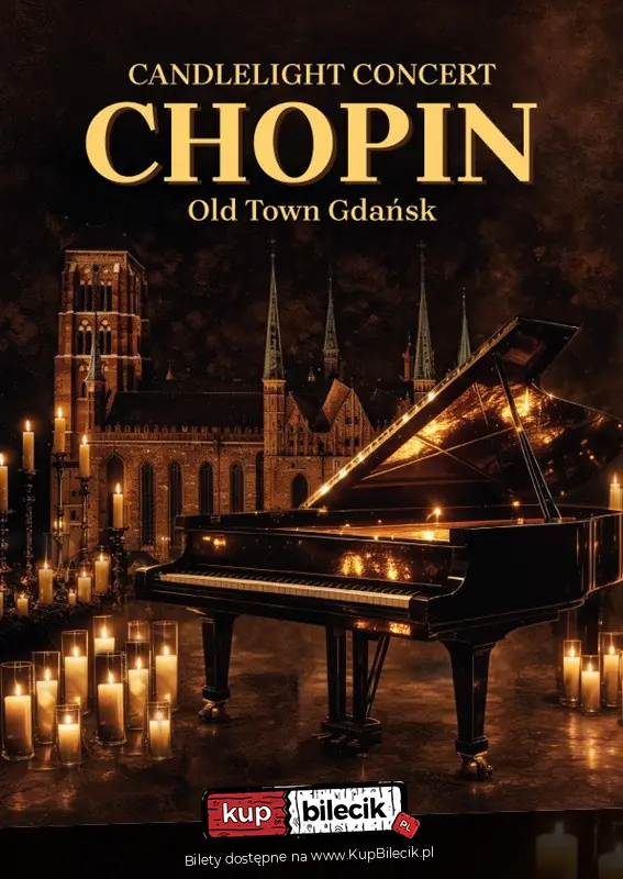 Candlelight Concert: Chopin – magiczny koncert w sercu Gdańska